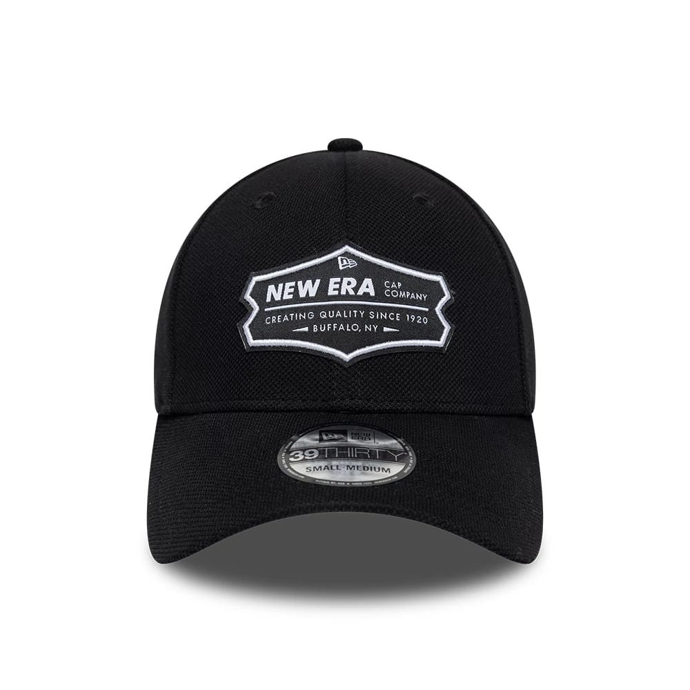 Pictured is this New Era Jersey 39THIRTY Stretch Fit cap in black. 2