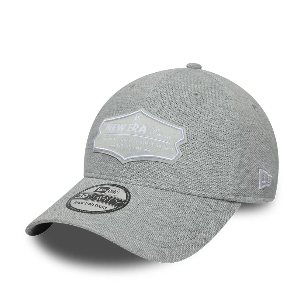 Pictured is this New Era Jersey 39THIRTY Stretch Fit cap in grey. 1
