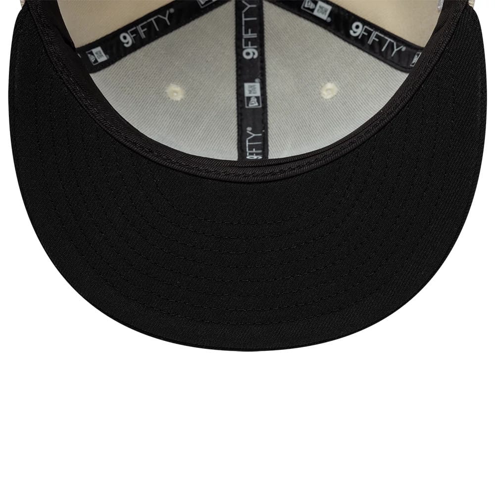 Pictured is this New Era Ombre Script 9FIFTY Snapback cap in light beige. 7