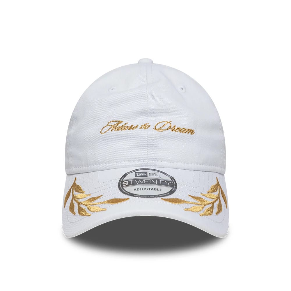 Pictured is this Dare To Dream Ryder Cup Europe 2027 9TWENTY cap in white. 2