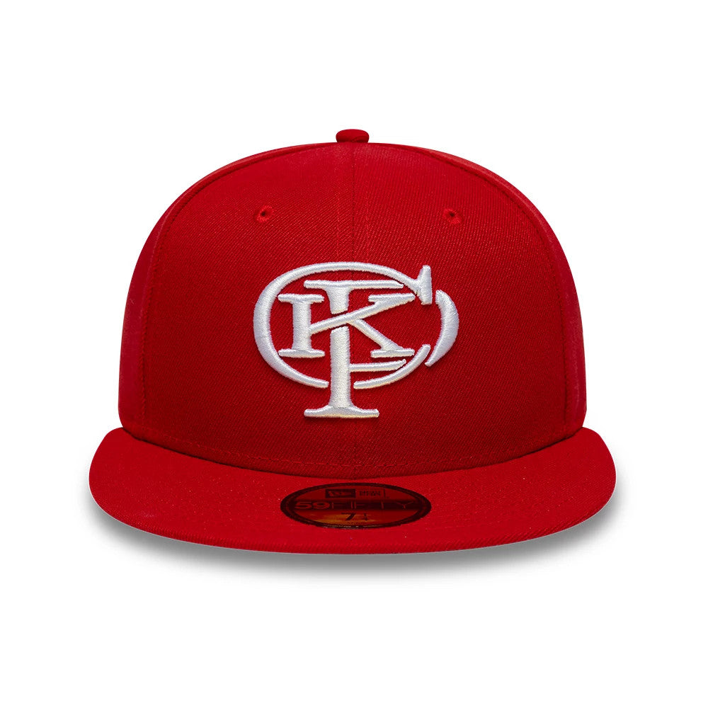 Pictured is this Gettomasa X New Era 59FIFTY Fitted cap in red. 3