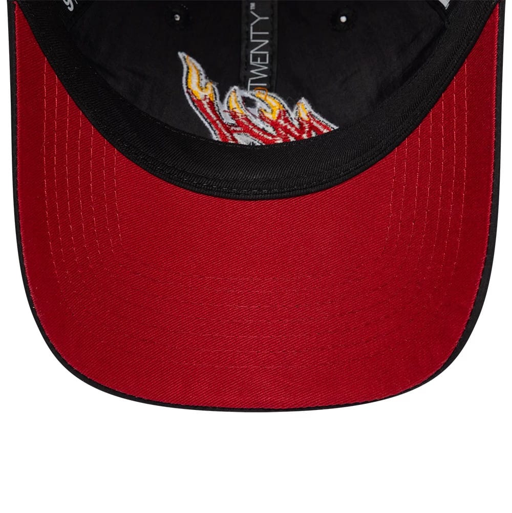 Pictured is this NBA Hardwood Classic Nylon Miami Heat 9TWENTY cap in black. 2