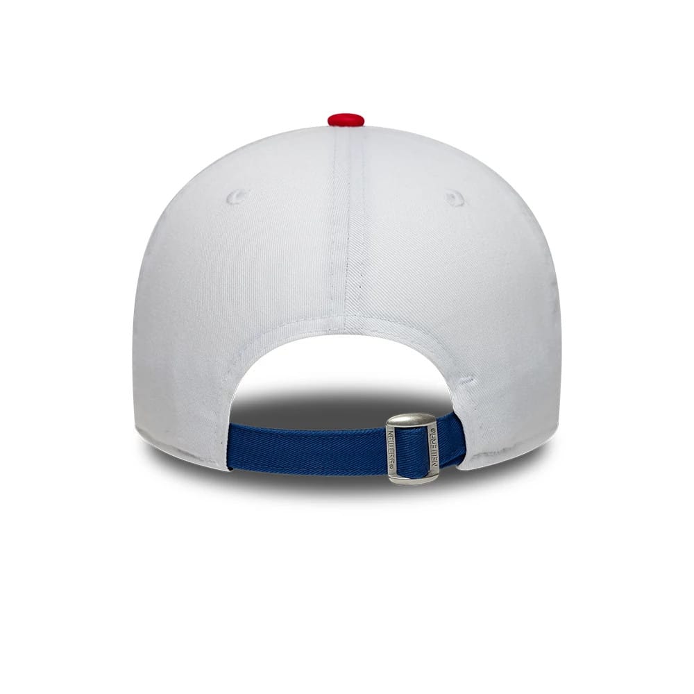 Pictured is this Paris Saint Germain 86 9FORTY cap in white & red. 5