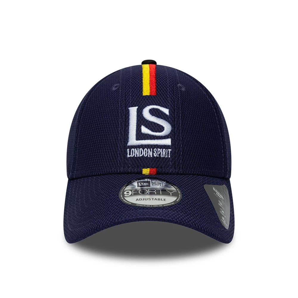 Pictured is this The Hundred 2026 London Spirit Diamond Era 9FORTY Adjustable cap in dark blue. 2