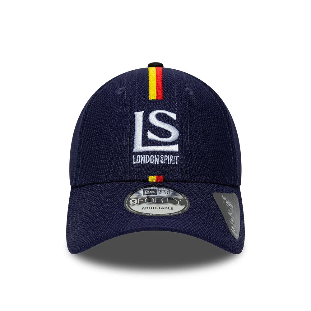 Pictured is this The Hundred 2026 London Spirit Diamond Era 9FORTY Adjustable cap in dark blue. 2