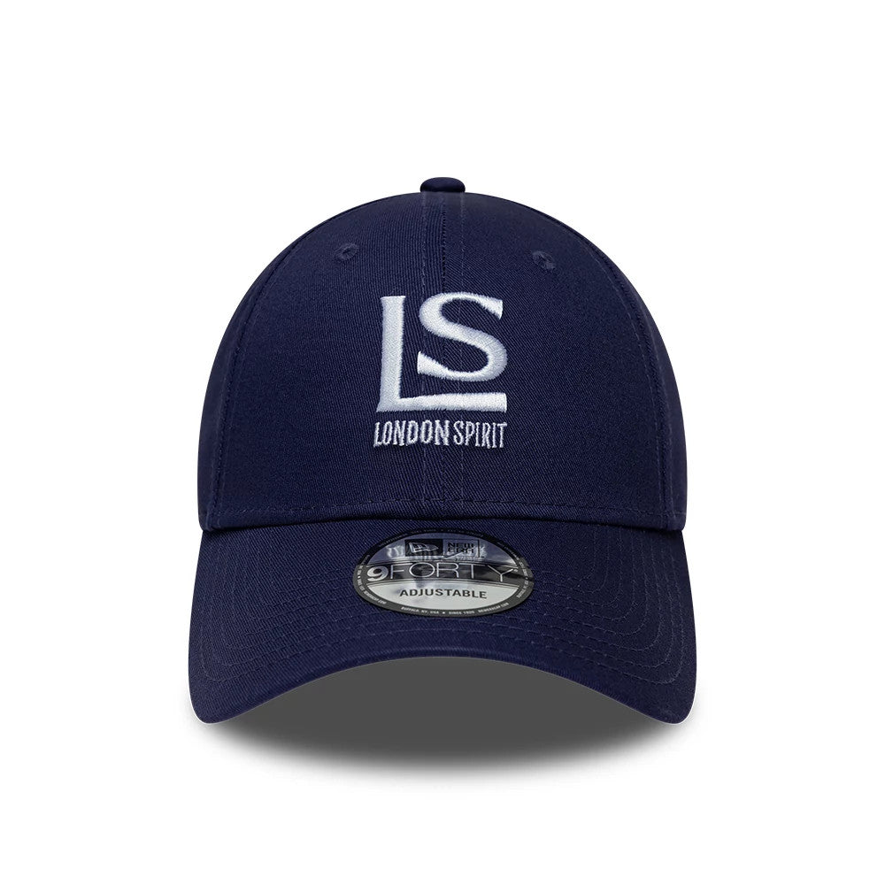 Pictured is this The Hundred 2026 London Spirit 9FORTY Adjustable cap in dark blue. 2