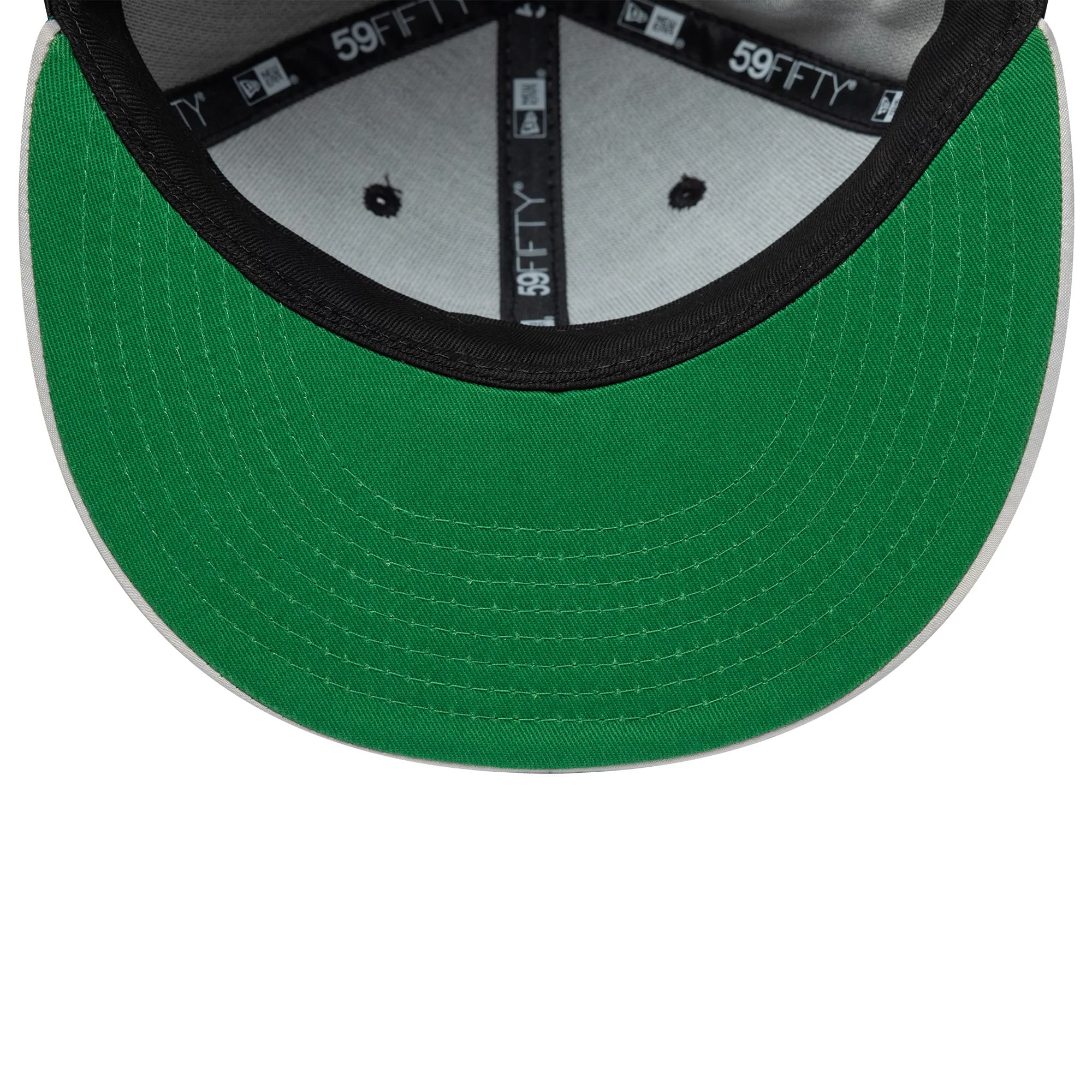 Pictured is this NFL Satin LA Raiders 59FIFTY Fitted cap in black & grey. 2