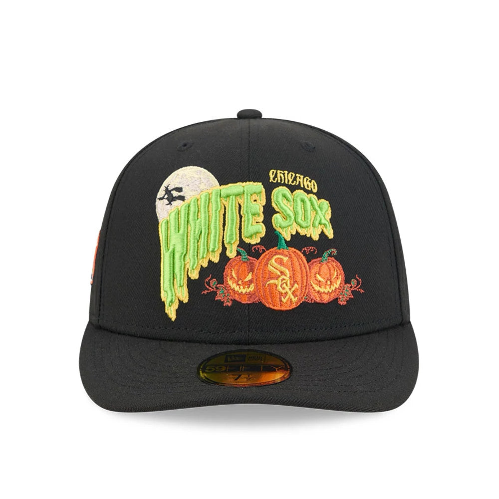 Pictured is this MLB Pumpkin Patch Chicago White Sox 59FIFTY Fitted cap in black. 3