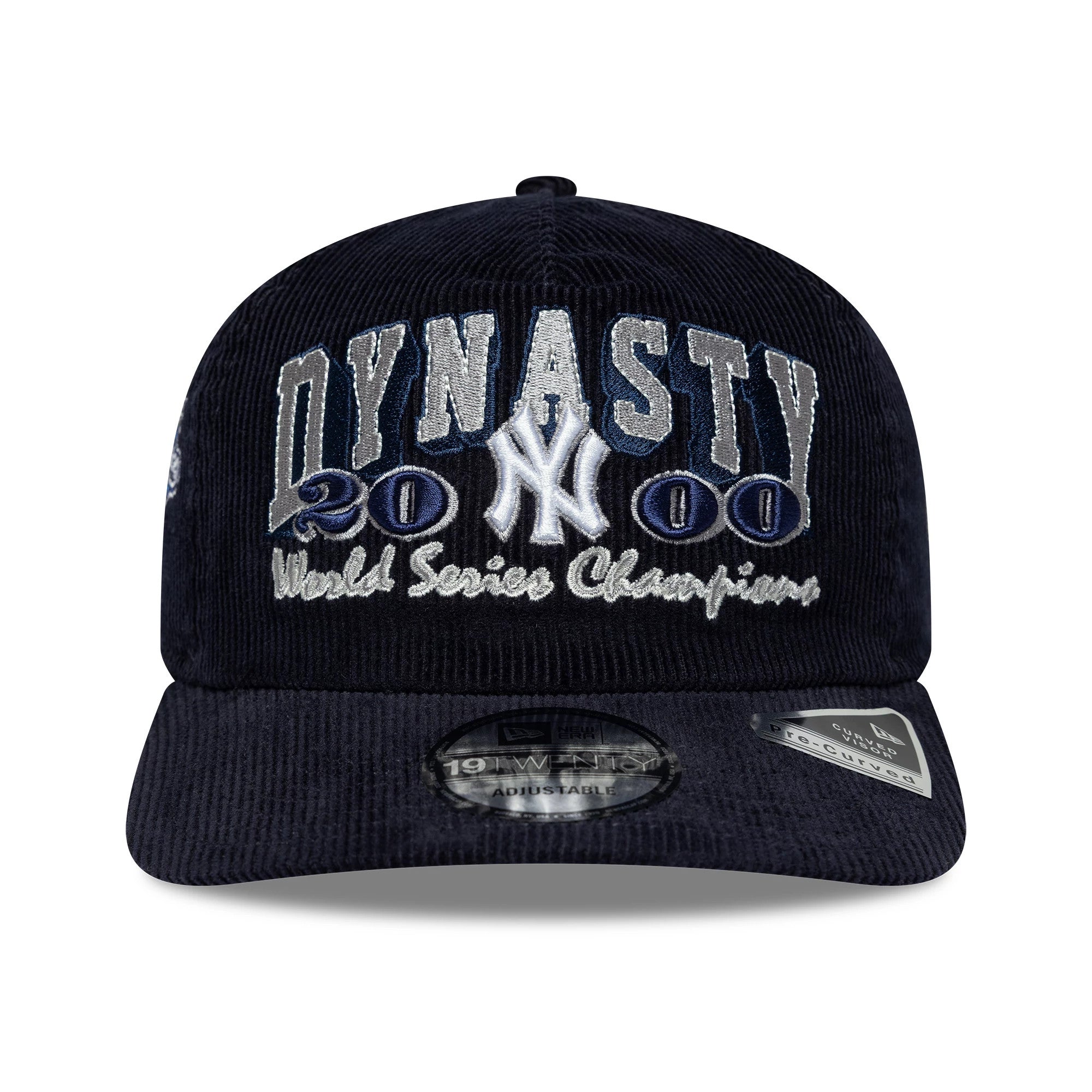 Pictured is this MLB Retro Dynasty New York Yankees Cord 19TWENTY cap in navy. 3