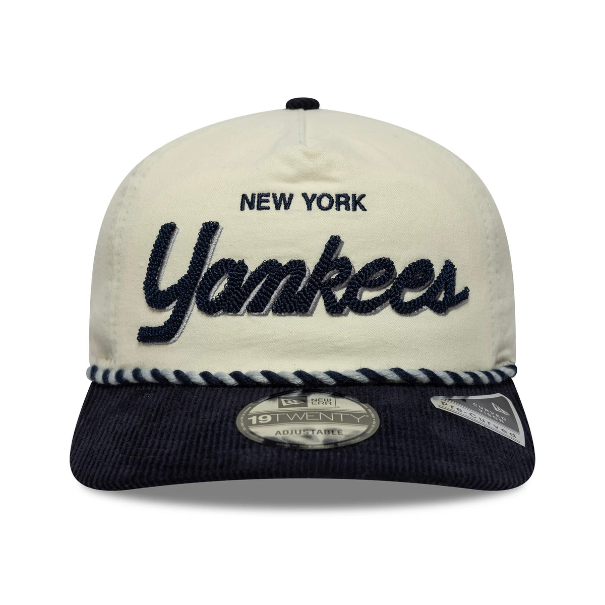 Pictured is this MLB Retro Dynasty New York Yankees 19TWENTY cap in cream & navy. 3