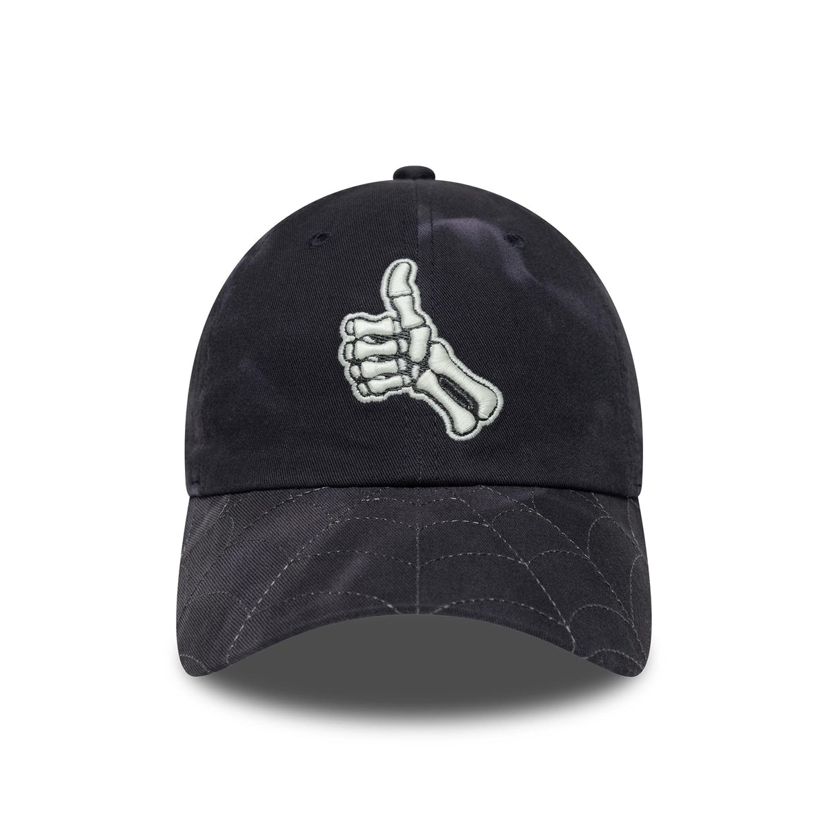 Pictured is this New Era Thumbs Up Skeleton Casual Classic cap in black. 2