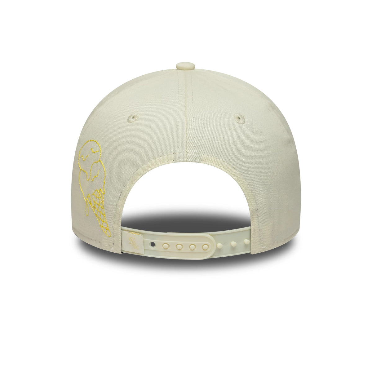 Pictured is this MLB Palm Chicago White Sox 9FORTY A-Frame cap in white & yellow. 4