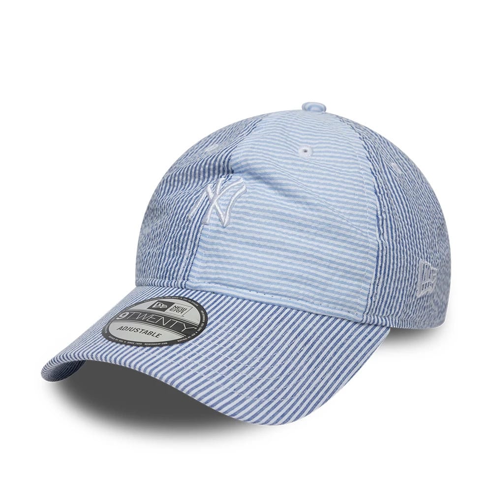 Pictured is this MLB Stripe New York Yankees 9TWENTY cap in pastel blue. 1