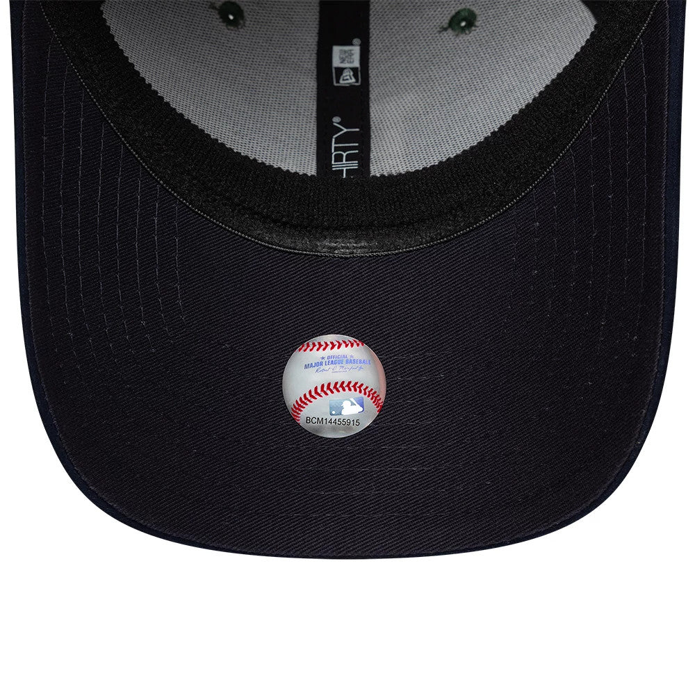Pictured is this MLB Faux Suede LA Dodgers 39THIRTY Stretch Fit cap in dark green & navy. 7