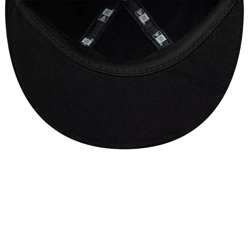 Pictured is this MLB Wool New York Yankees Downflap Driver cap in black. 9