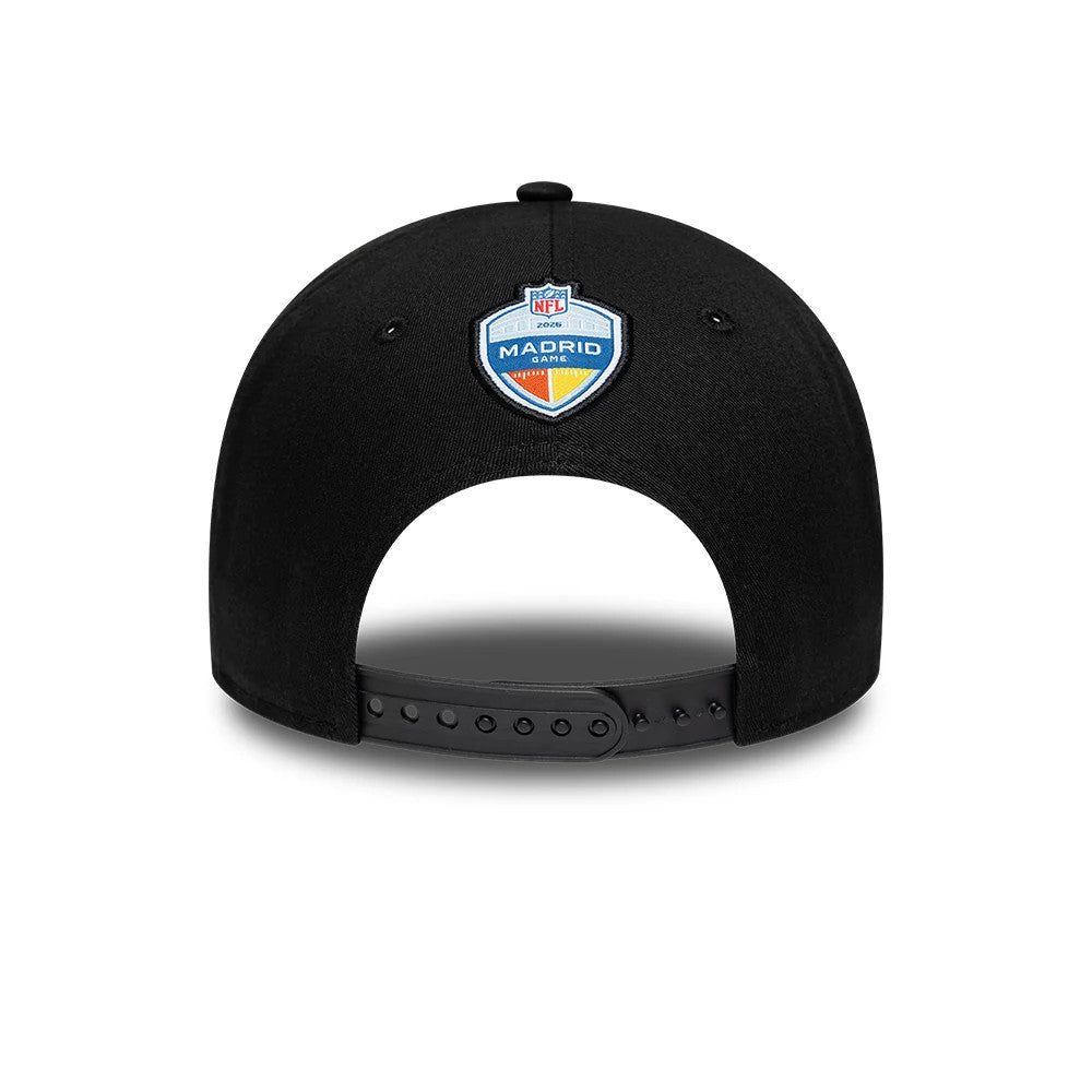 Pictured is this NFL International Games 2026 Madrid Atlanta Falcons 9FORTY cap in black. 5
