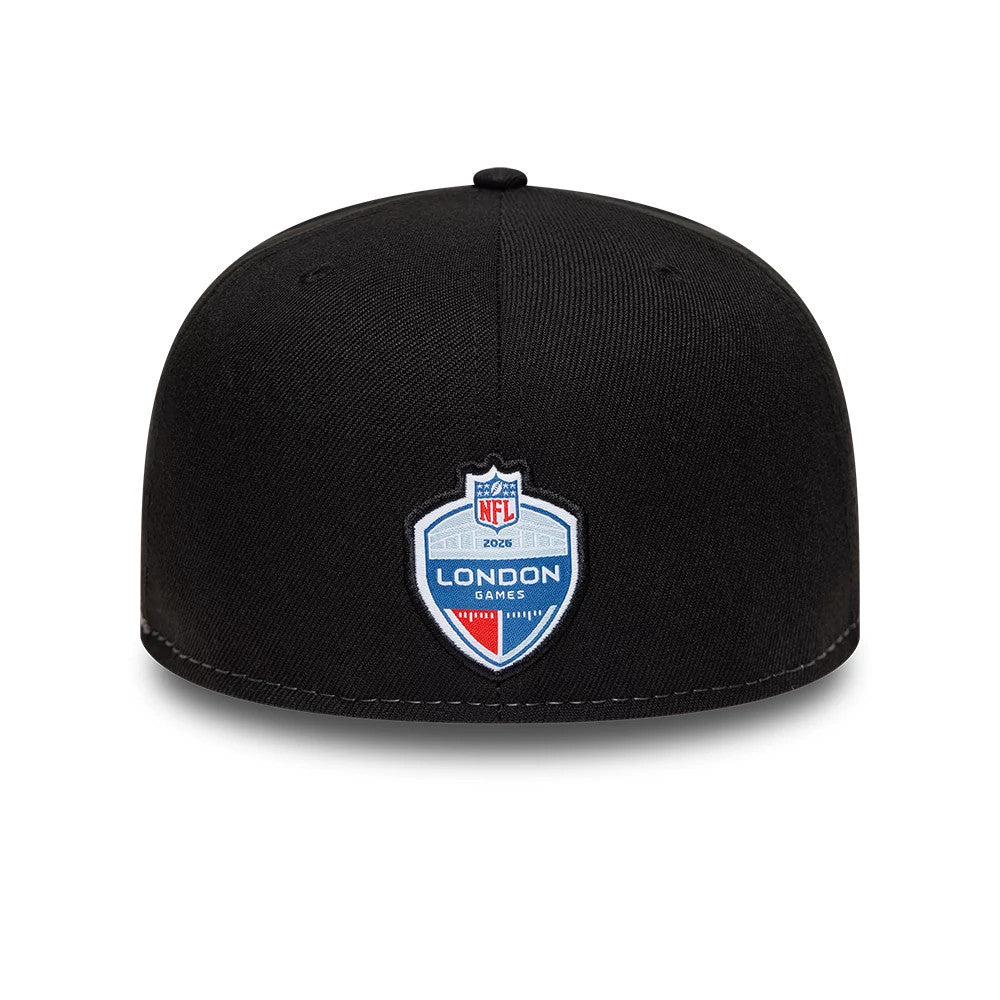 Pictured is this NFL International Games Philadelphia Eagles 59FIFTY Fitted cap in black. 4