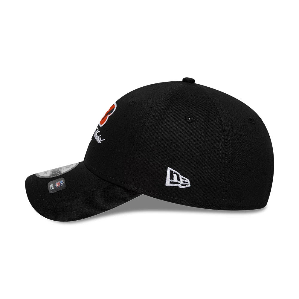 Pictured is this NFL International Games 2026 Madrid Cincinnati Bengals 9FORTY cap in black. 7