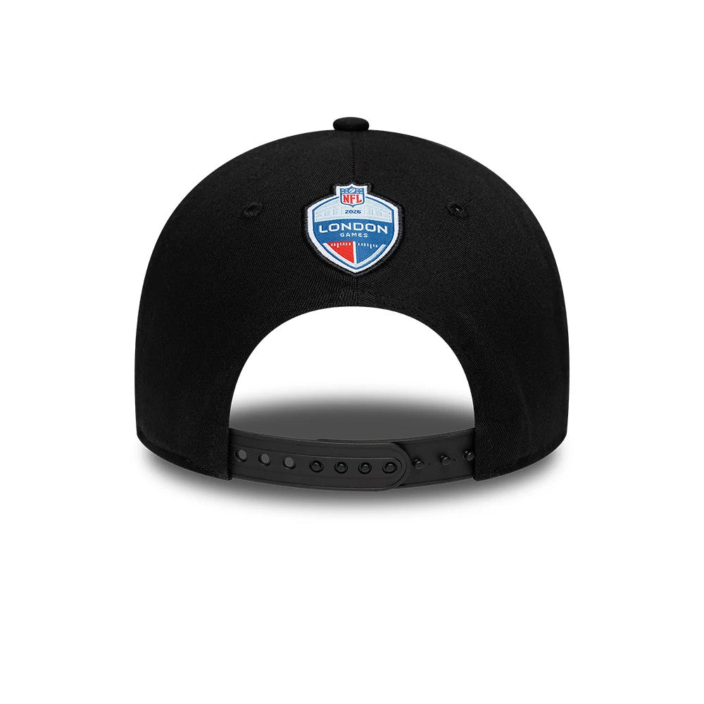 Pictured is this NFL International Games 2026 London Washington Commanders 9FORTY cap in black. 5