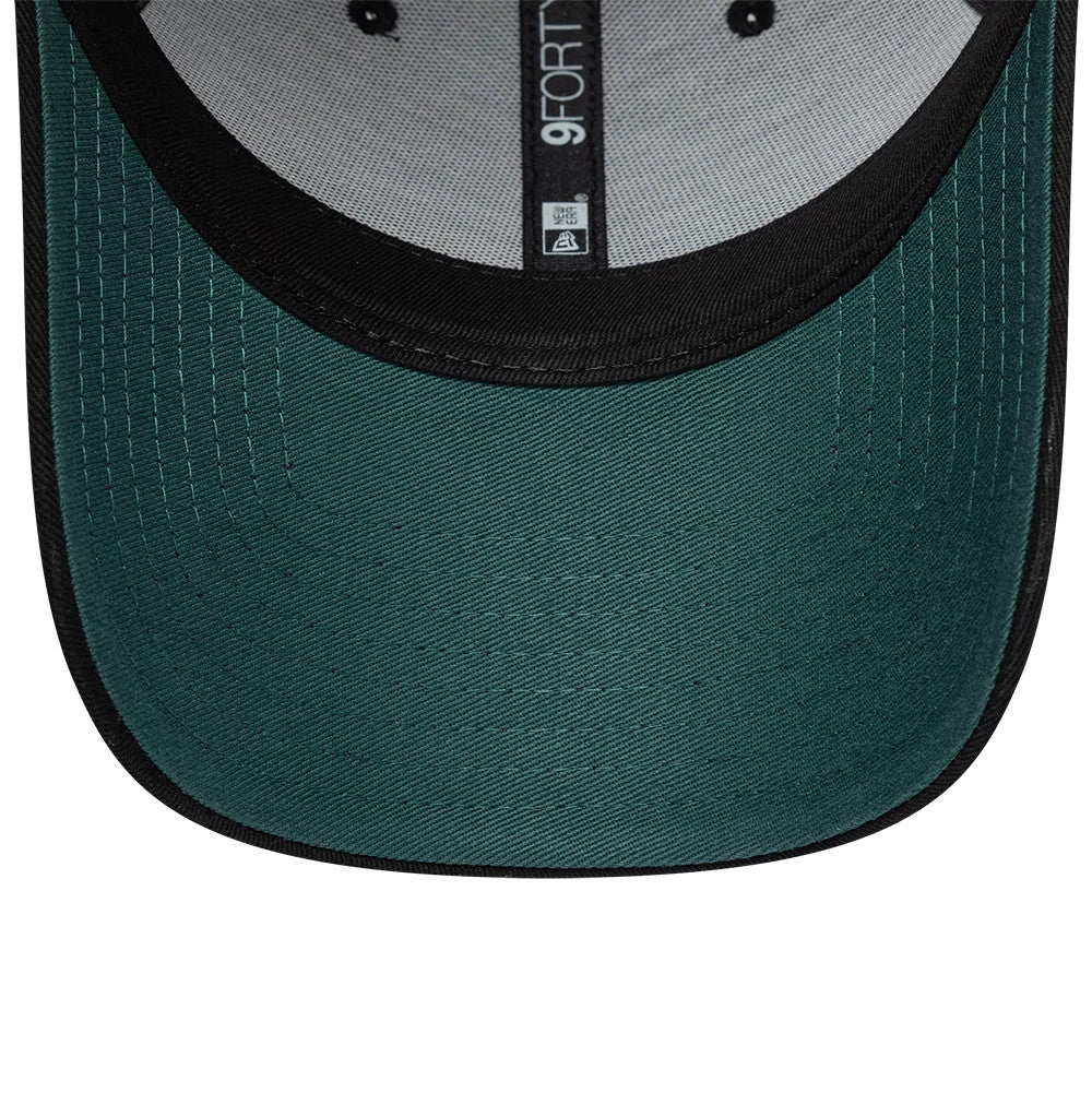 Pictured is this NFL International Games 2026 London Philadelphia Eagles 9FORTY cap in black. 2
