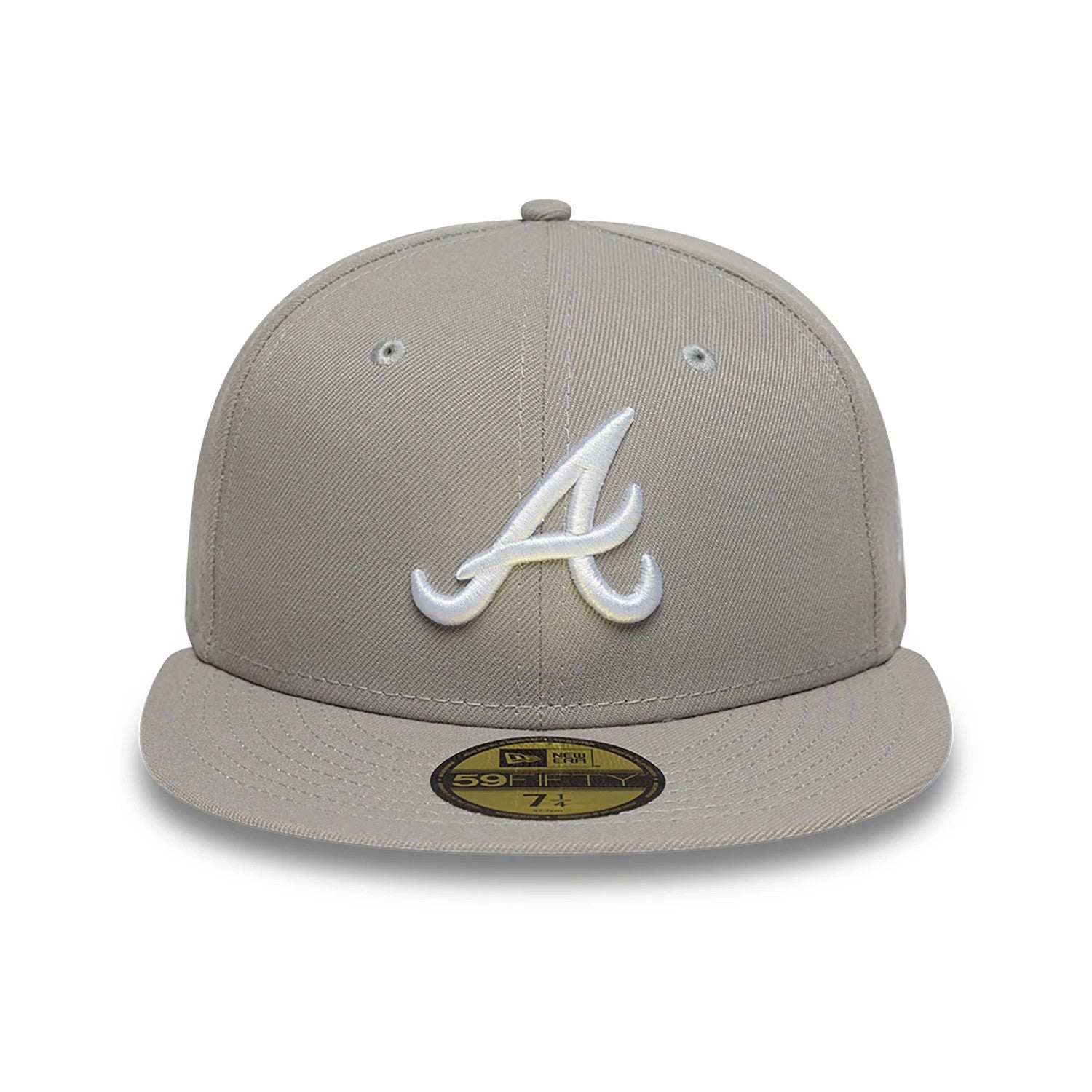 This is a Atlanta Braves Grey 59FIFTY Fitted Cap 2