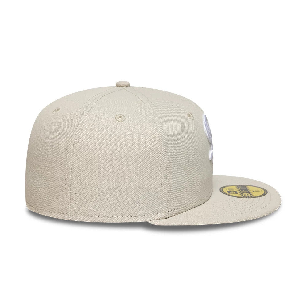 Pictured is this MLB Chicago White Sox 59FIFTY Fitted cap in beige. 7