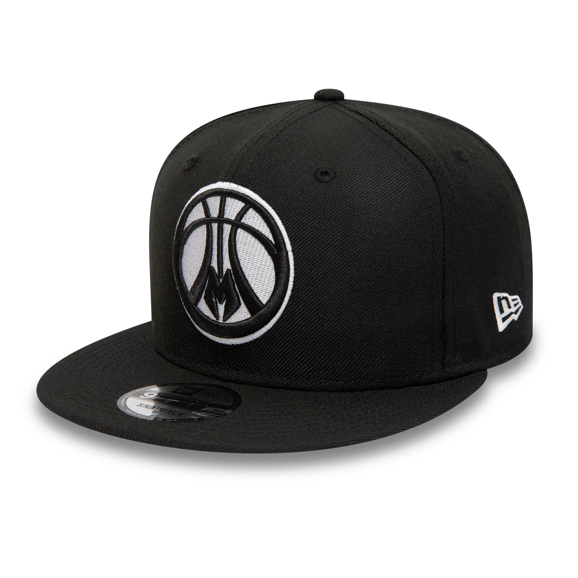 This is a Milwaukee Bucks NBA 9FIFTY Highlights Black 9FIFTY Snapback Adjustable Cap 1