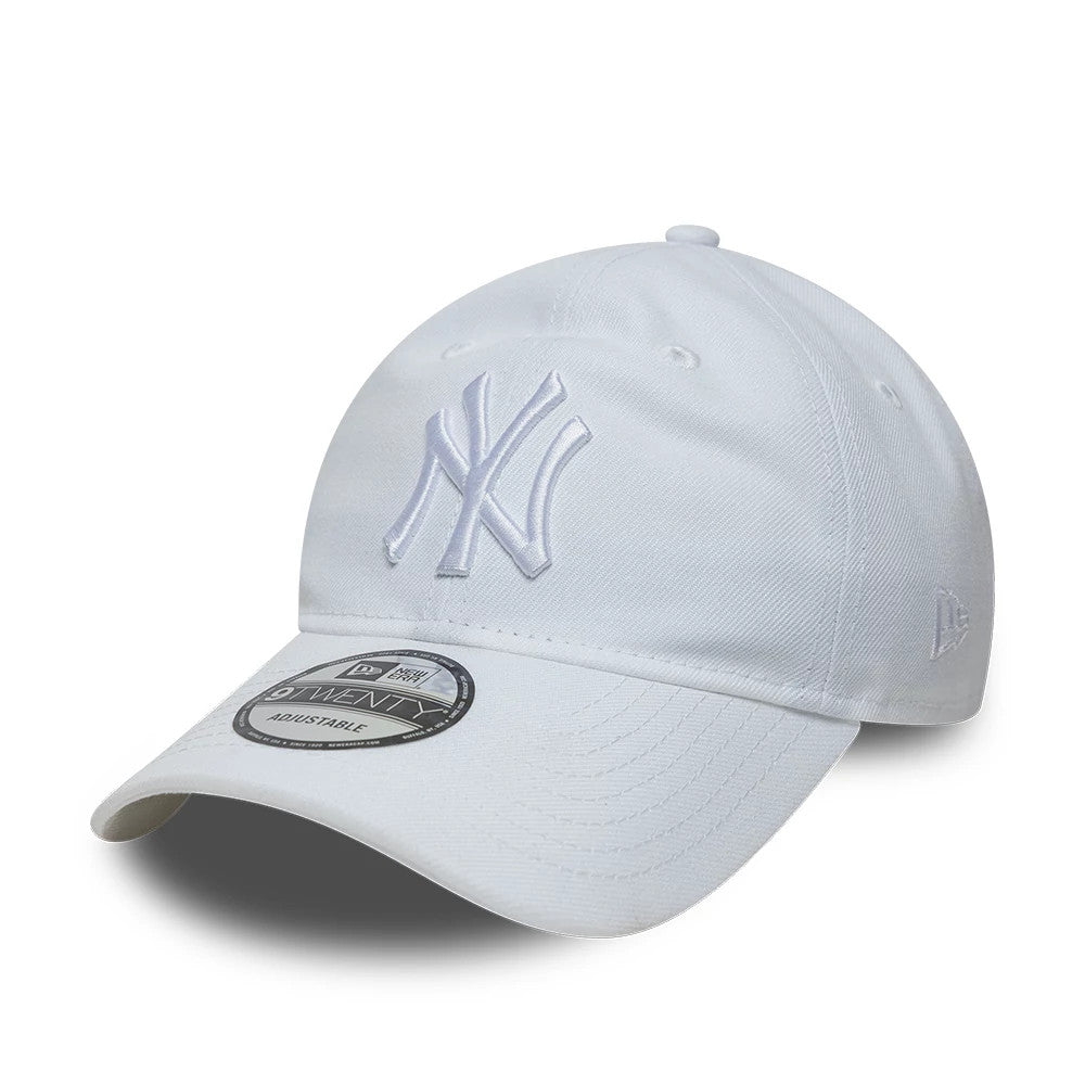 Pictured is this MLB New York Yankees 9TWENTY Adjustable cap in white. 1