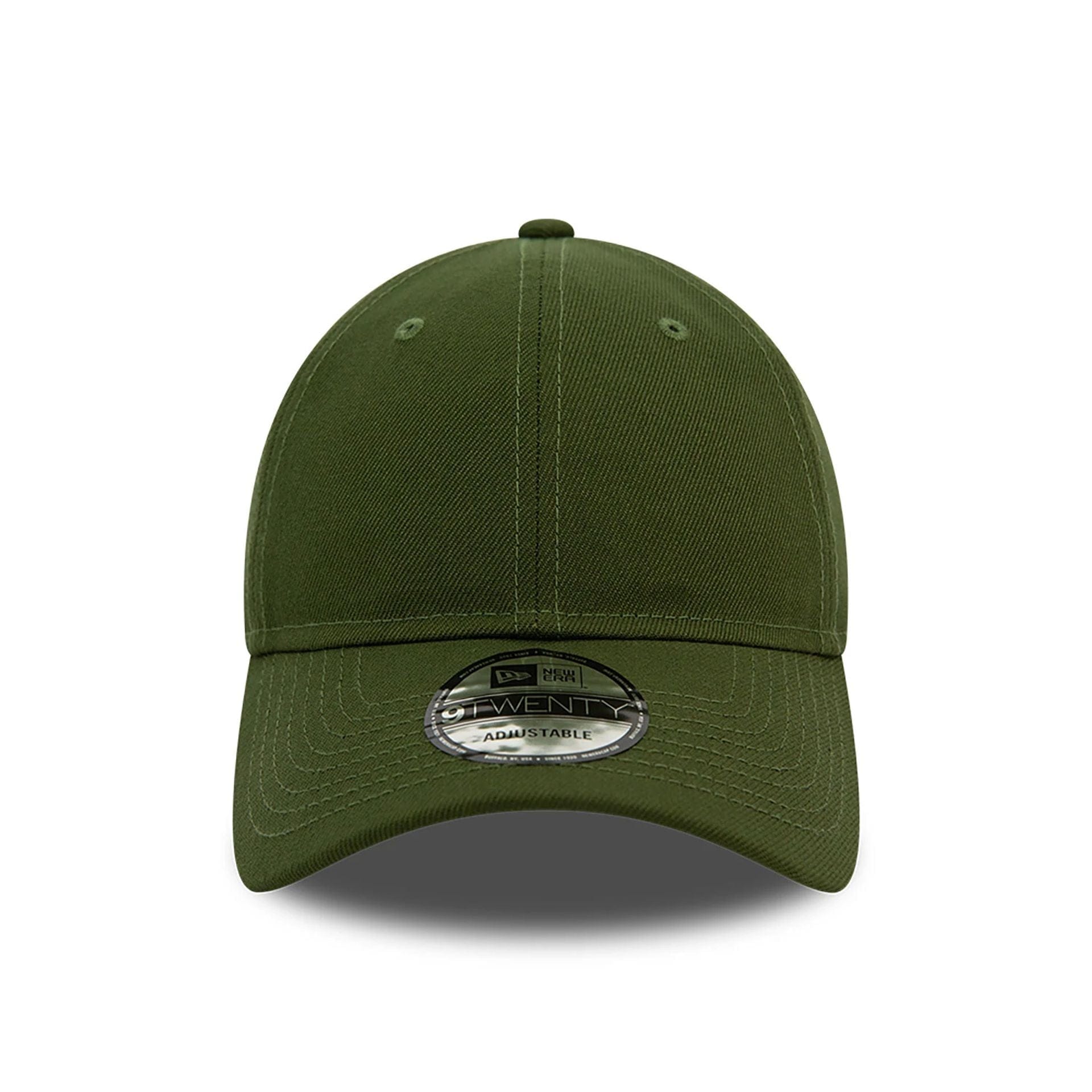 This is a Blank New Era Dark Green 9TWENTY Adjustable Cap 2