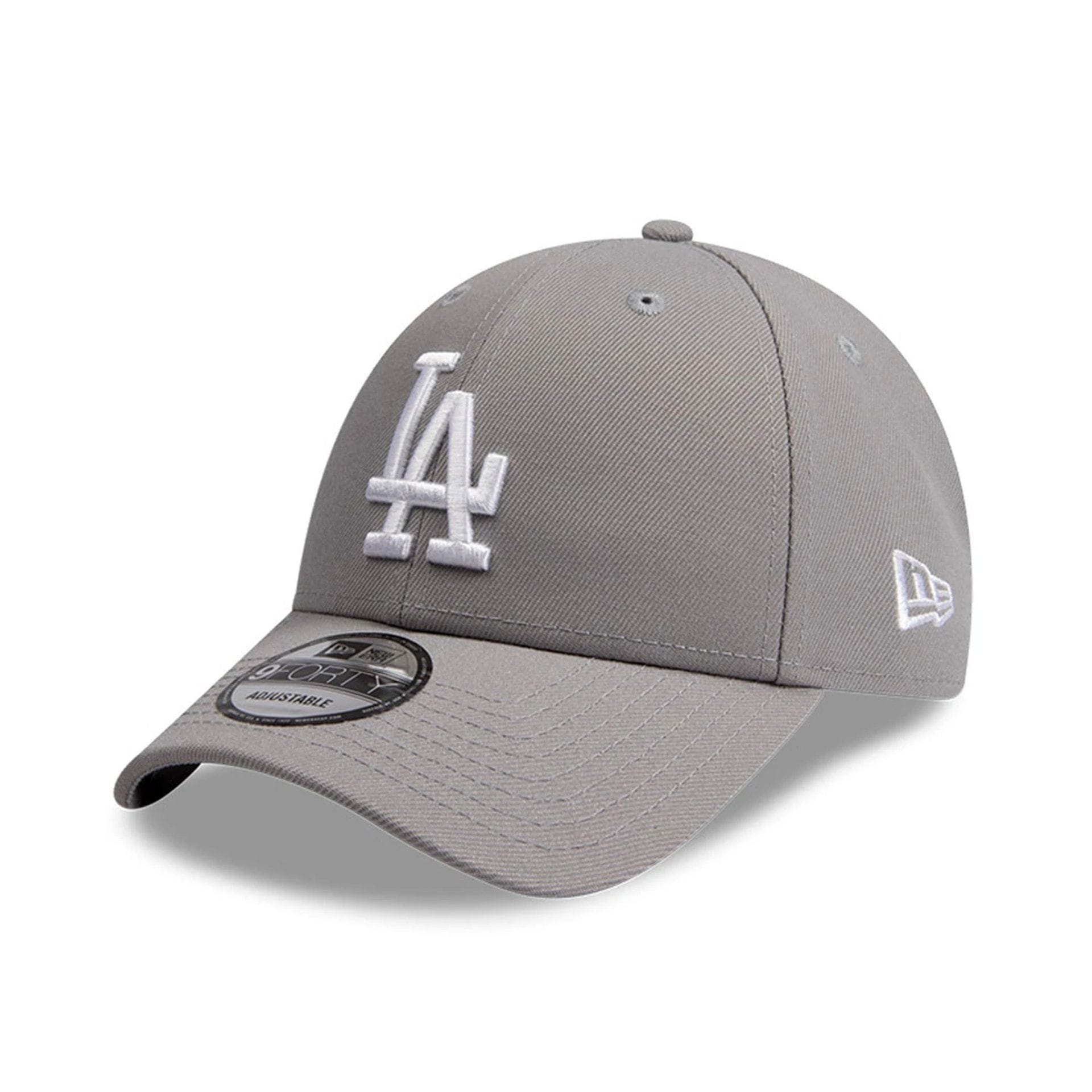 This is a LA Dodgers Essential Pack Grey 9FORTY Snapback Adjustable Cap 1