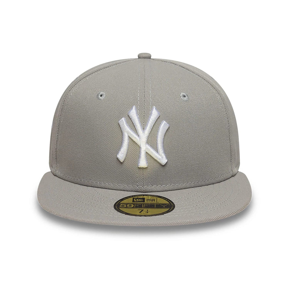 This is a New York Yankees Essential Pack Sidepatch Grey 59FIFTY Fitted Cap 3