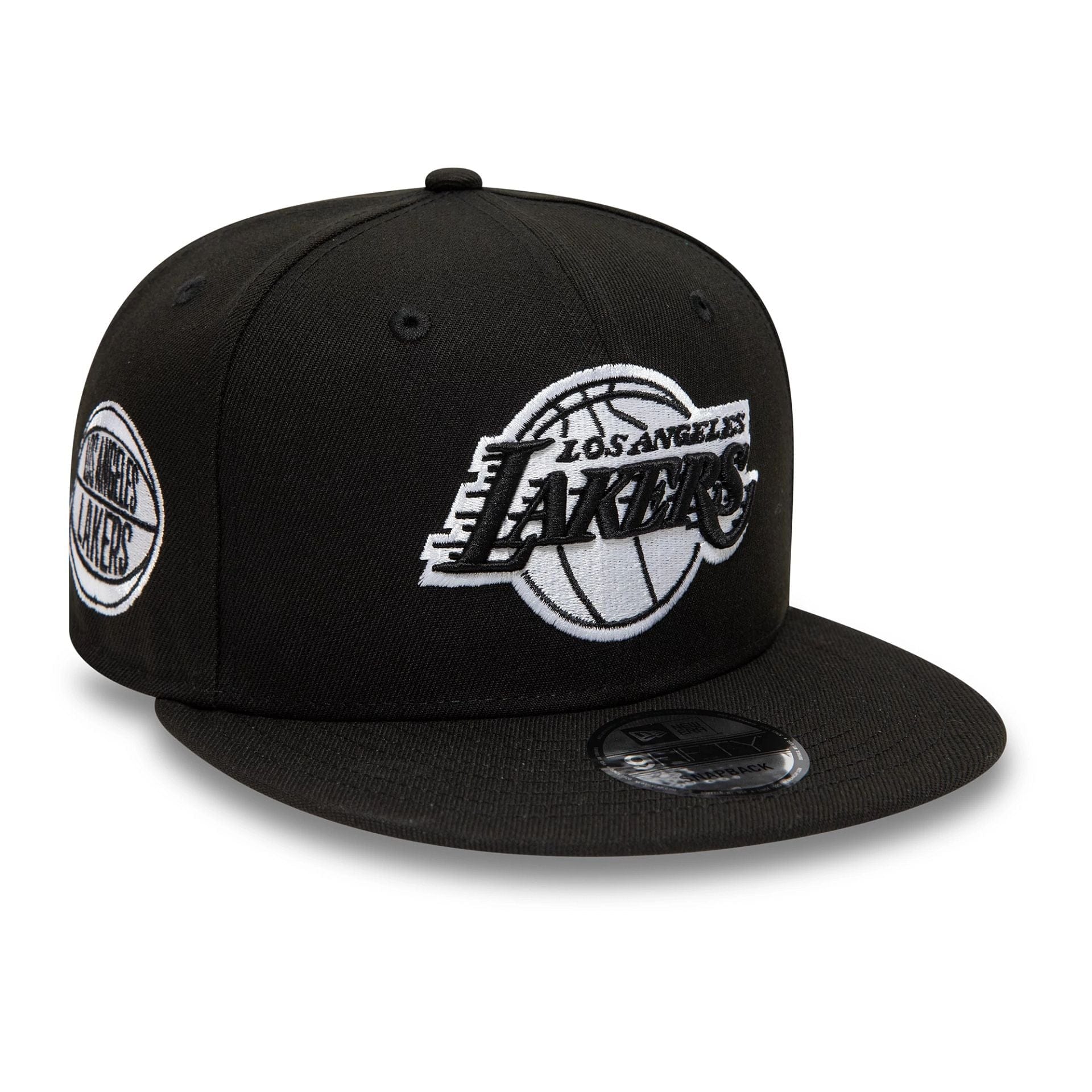 Pictured is this LA Lakers NBA Black 9FIFTY Snapback Adjustable cap. 1