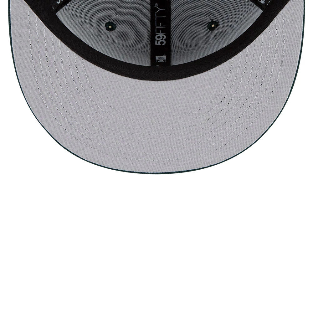 Pictured is this MLB Atlanta Braves 59FIFTY Fitted cap in dark green. 7