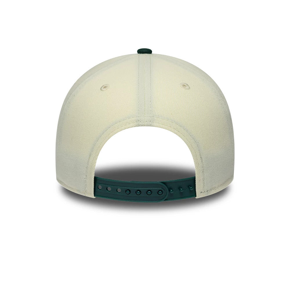 Pictured is this MLB Cooperstown Athletics 9FORTY A-Frame cap in white & grey. 7