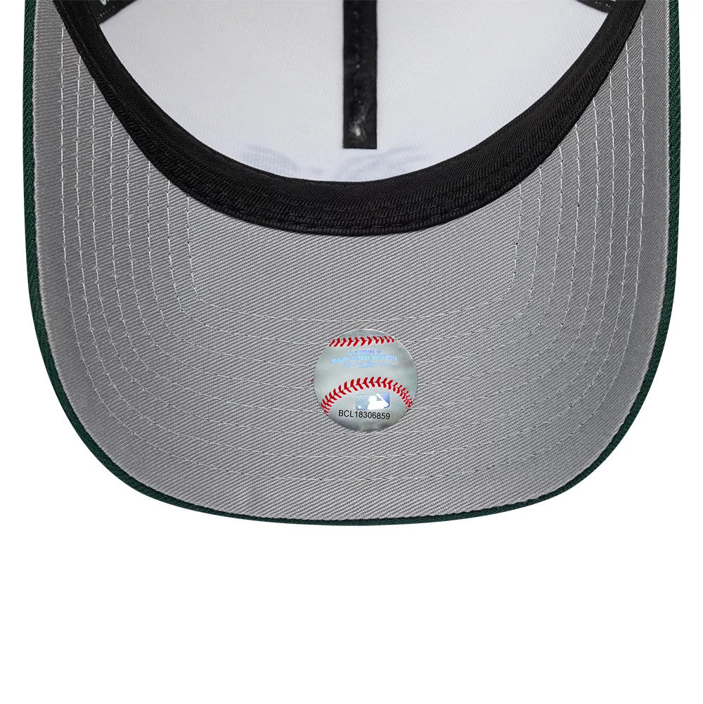 Pictured is this MLB Cooperstown Athletics 9FORTY A-Frame cap in white. 2
