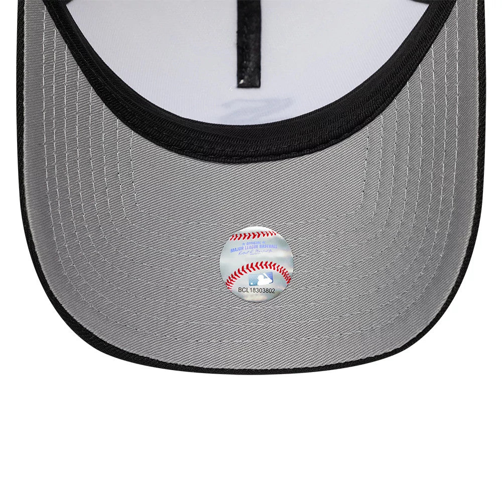 Pictured is this MLB Cooperstown Chicago White Sox 9FORTY A-Frame cap in white. 2