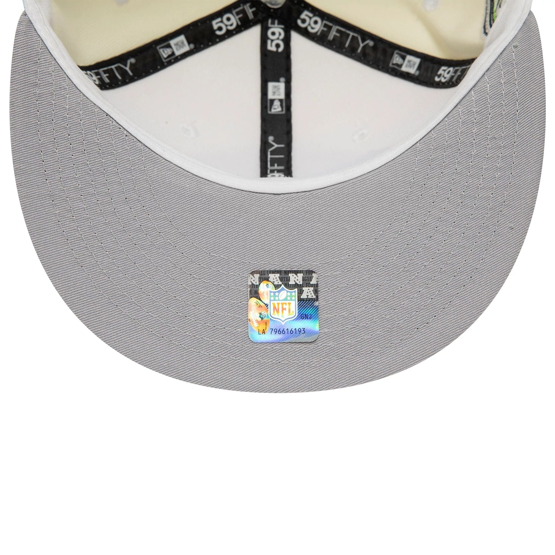 This is a Seattle Seahawks Chrome White 59FIFTY Fitted Cap 2