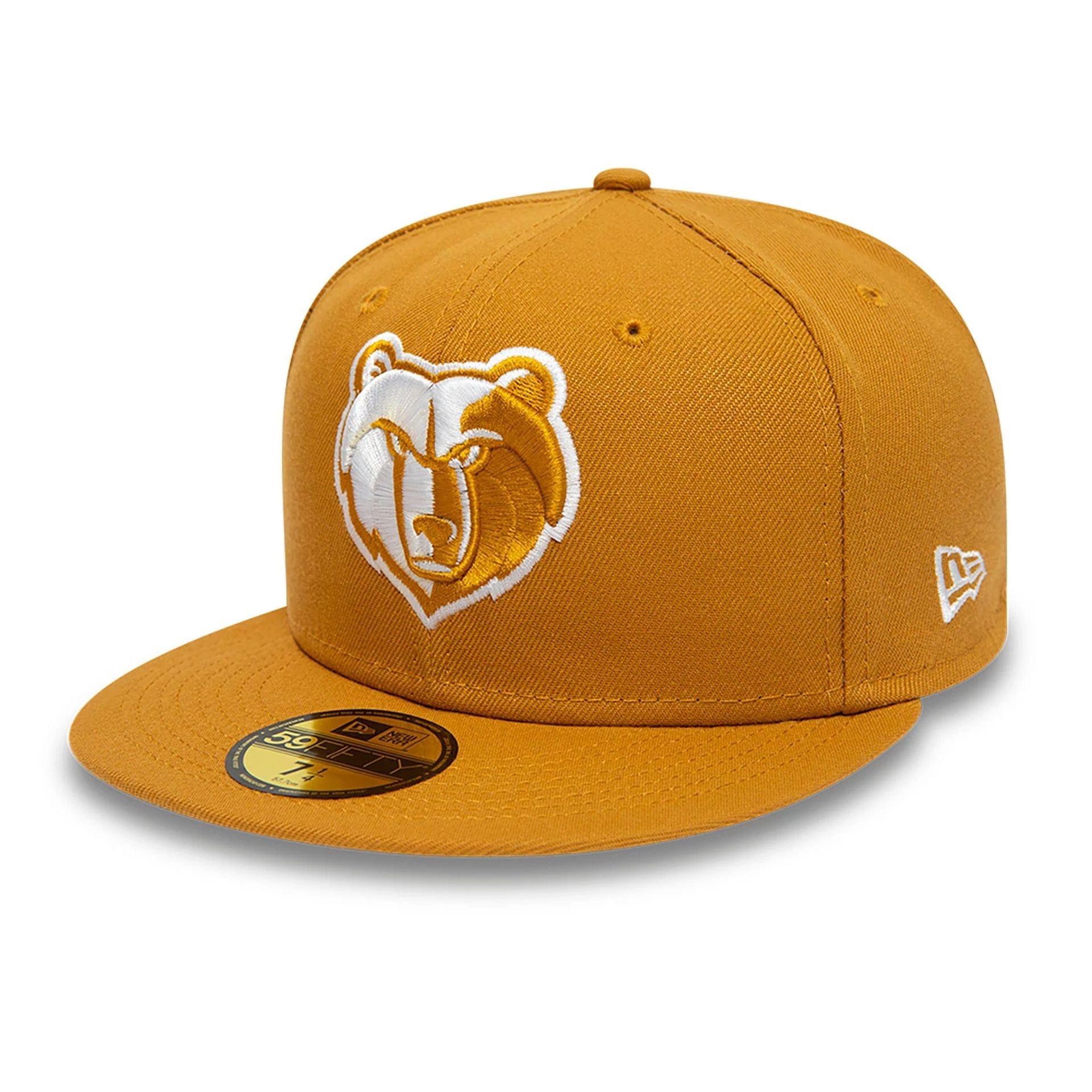 This is a Memphis Grizzlies NBA Camel Beige 59FIFTY Fitted Cap 1