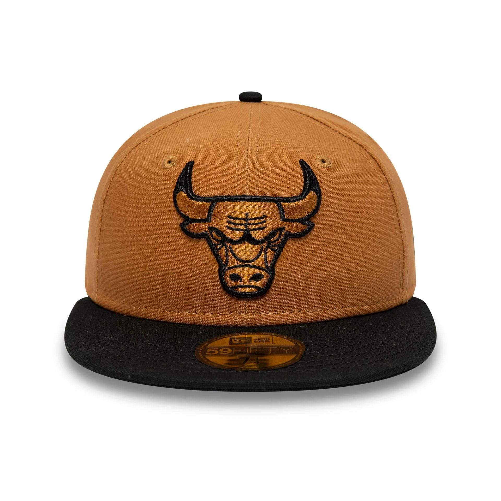 This is a Chicago Bulls Bronze Beige 59FIFTY Fitted Cap 2