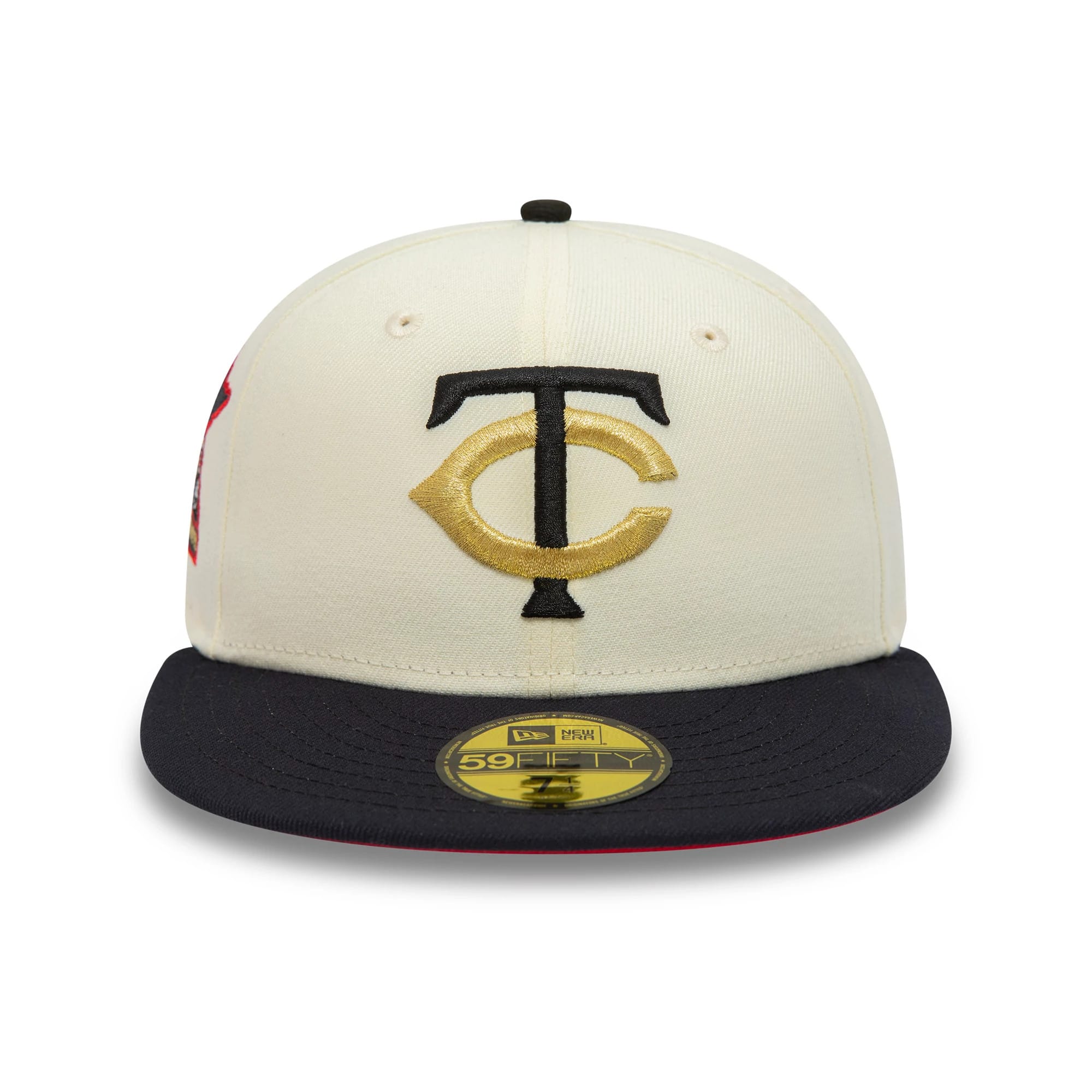 This is a Minnesota Twins MLB White 59FIFTY Fitted Cap 3