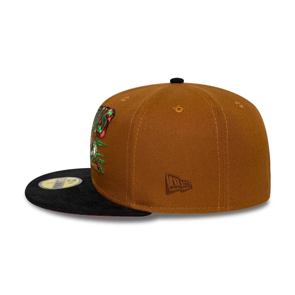 Pictured is this MiLB Hometown Buffalo Bisons 59FIFTY Fitted cap in brown. 7