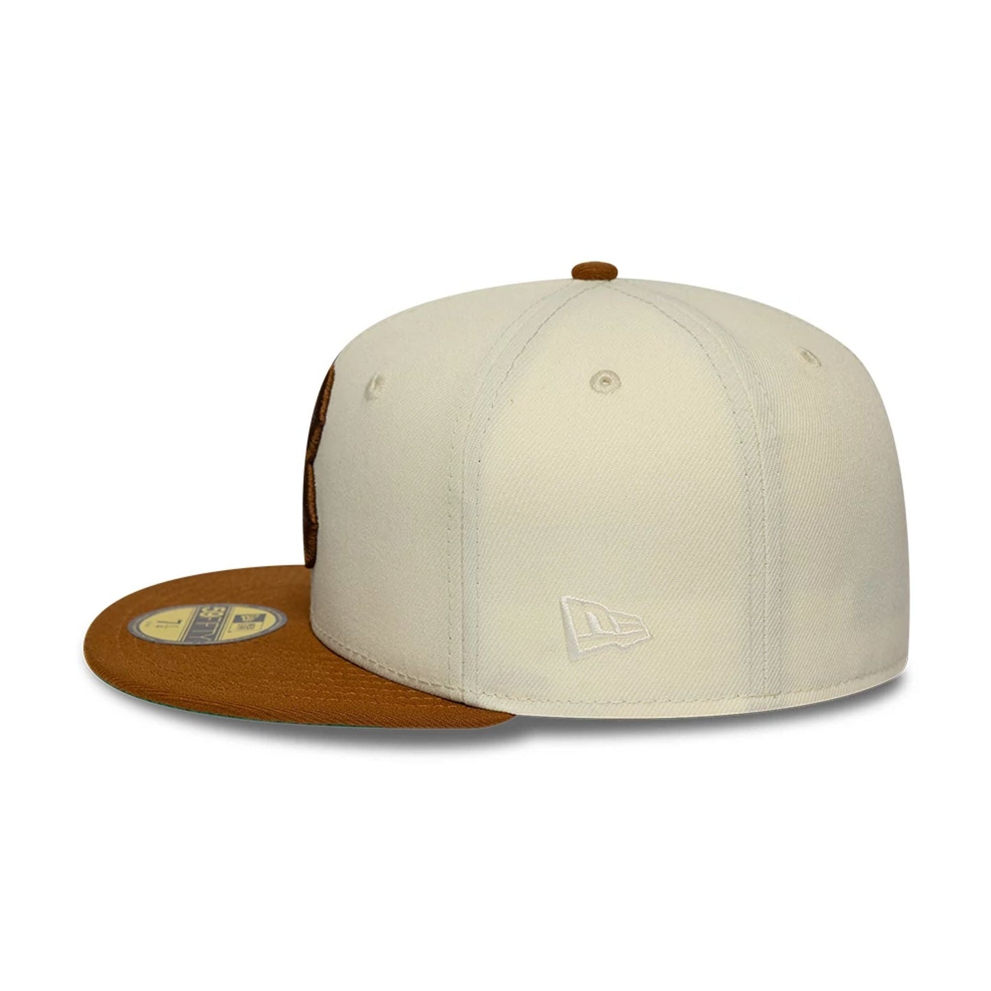 Pictured is this MLB Cooperstown Jackie Robinson Brooklyn Dodgers 59FIFTY Fitted cap in white. 7