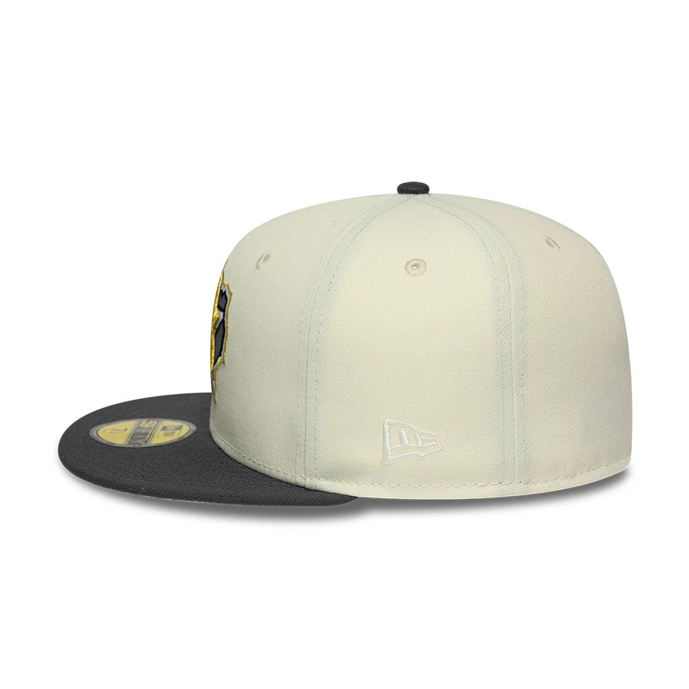 Pictured is this MLB Cooperstown Houston Astros 59FIFTY Fitted cap in white & black. 7