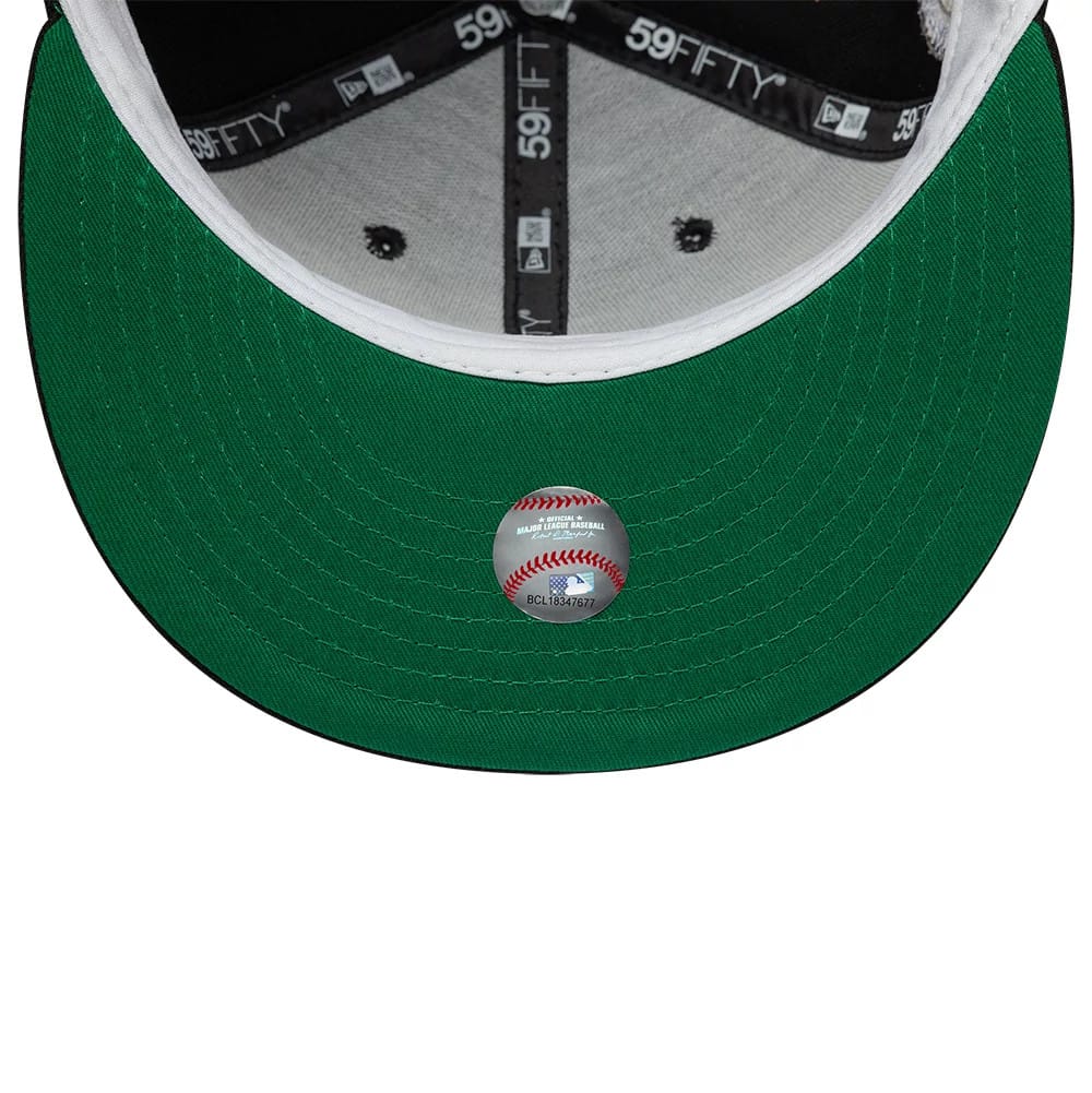 Pictured is this MLB Cooperstown Kansas City Royals 59FIFTY Fitted cap in black. 2