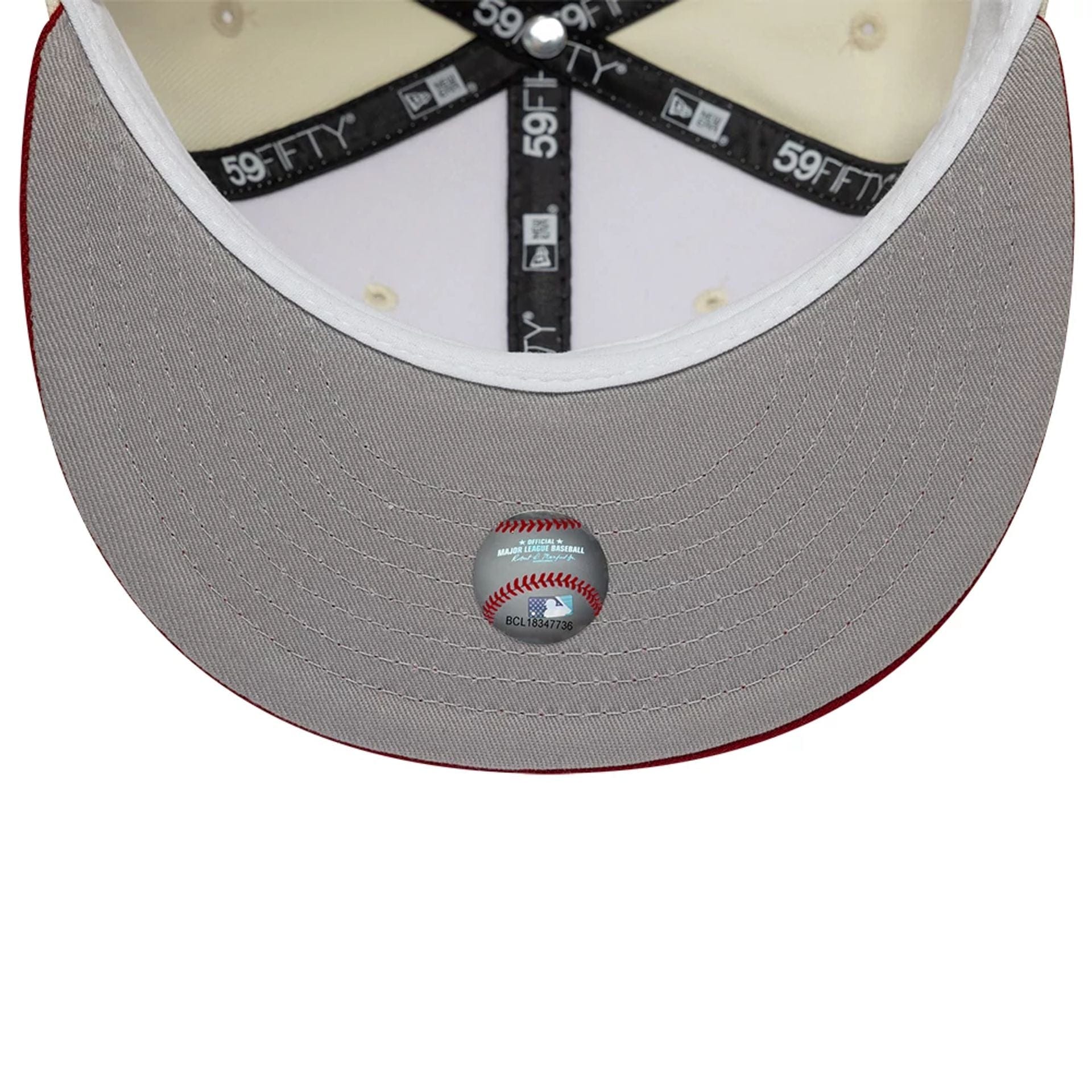 Pictured is this MLB Cooperstown Arizona Diamondbacks 59FIFTY Fitted cap in white. 2