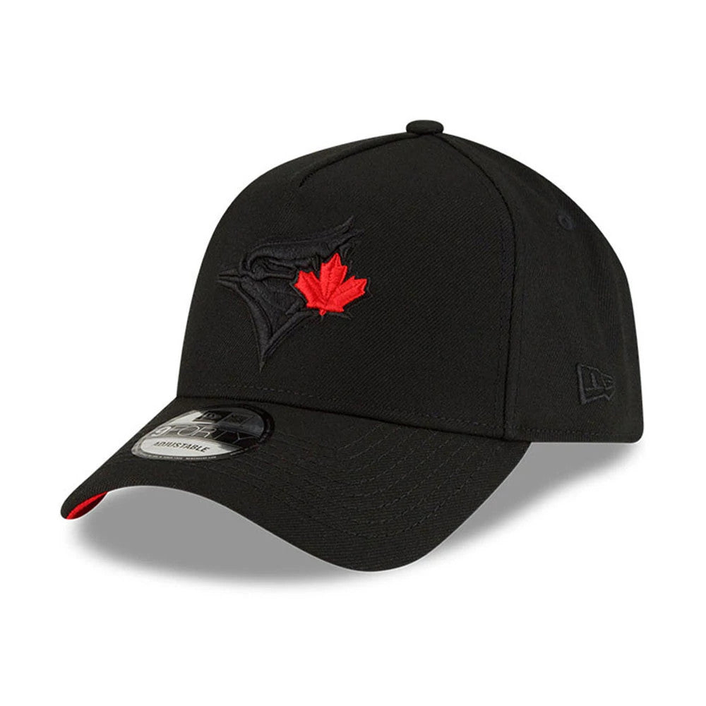 Pictured is this MLB Cooperstown Toronto Blue Jays 9FORTY A-Frame cap in black. 4
