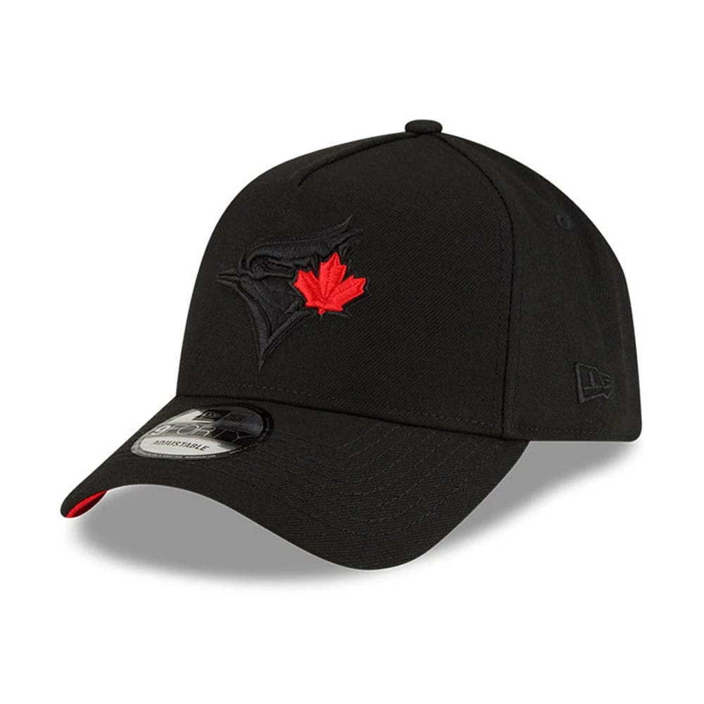 Pictured is this MLB Cooperstown Toronto Blue Jays 9FORTY A-Frame cap in black. 4