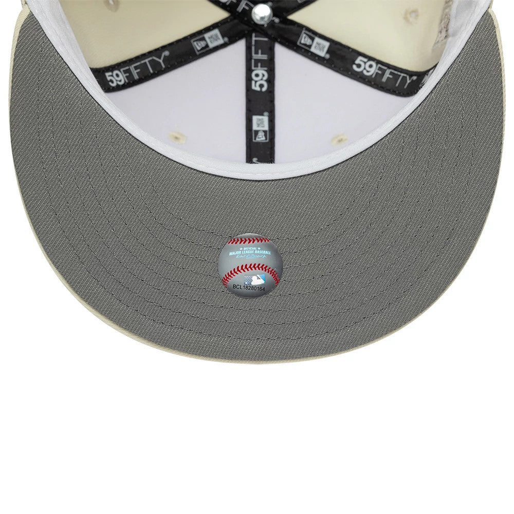 Pictured is this MLB Cooperstown Anniversary Houston Astros 59FIFTY Fitted cap in white. 2