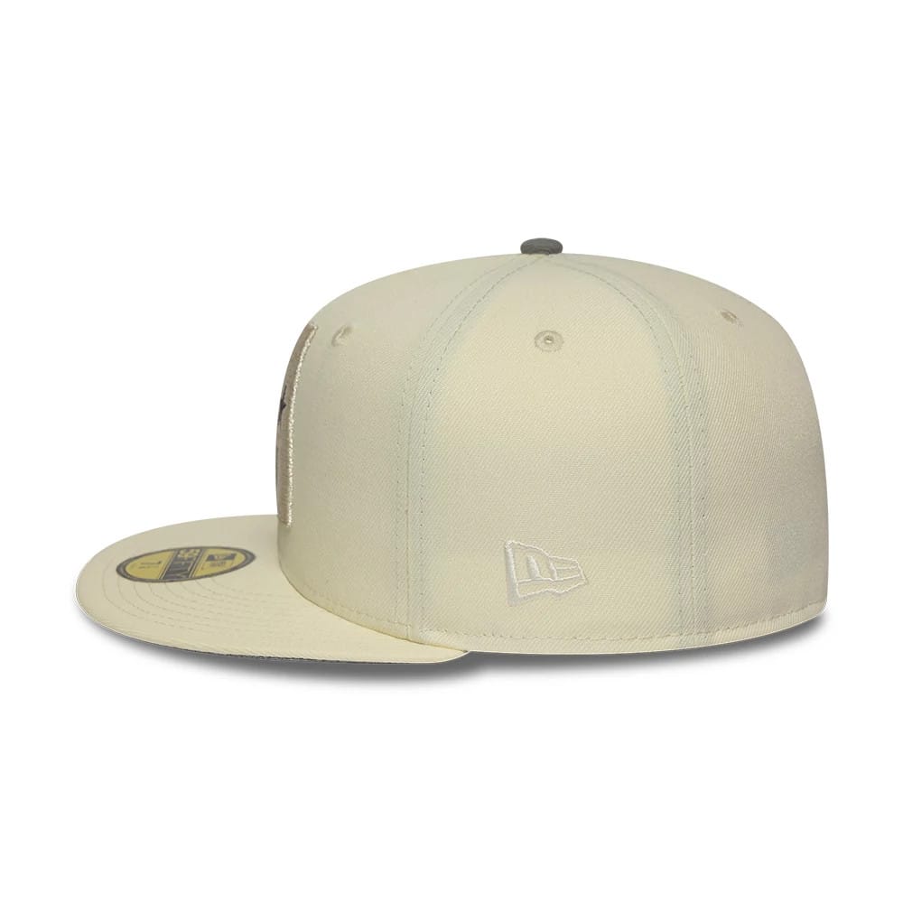 Pictured is this MLB Cooperstown Anniversary Houston Astros 59FIFTY Fitted cap in white. 7