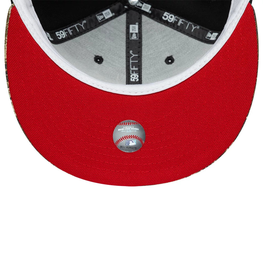 Pictured is this MLB Cooperstown Houston Astros 59FIFTY Fitted cap in black. 2